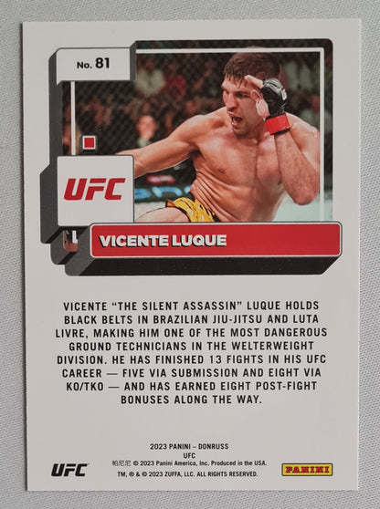 Vicente Luque - 2023 Panini Donruss UFC Fighter Orange Laser
