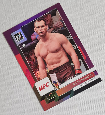Rich Franklin - 2023 Panini Donruss UFC Fighter Purple Flood #113