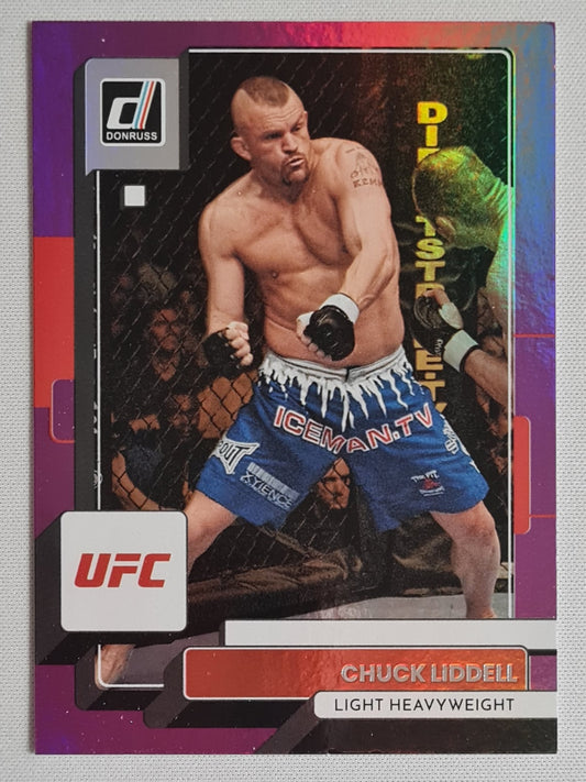 Chuck Liddell - 2023 Panini Donruss UFC Fighter Purple Flood #3