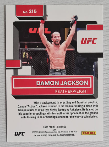 Damon Jackson - 2023 Panini Donruss UFC Fighter Purple Flood #215
