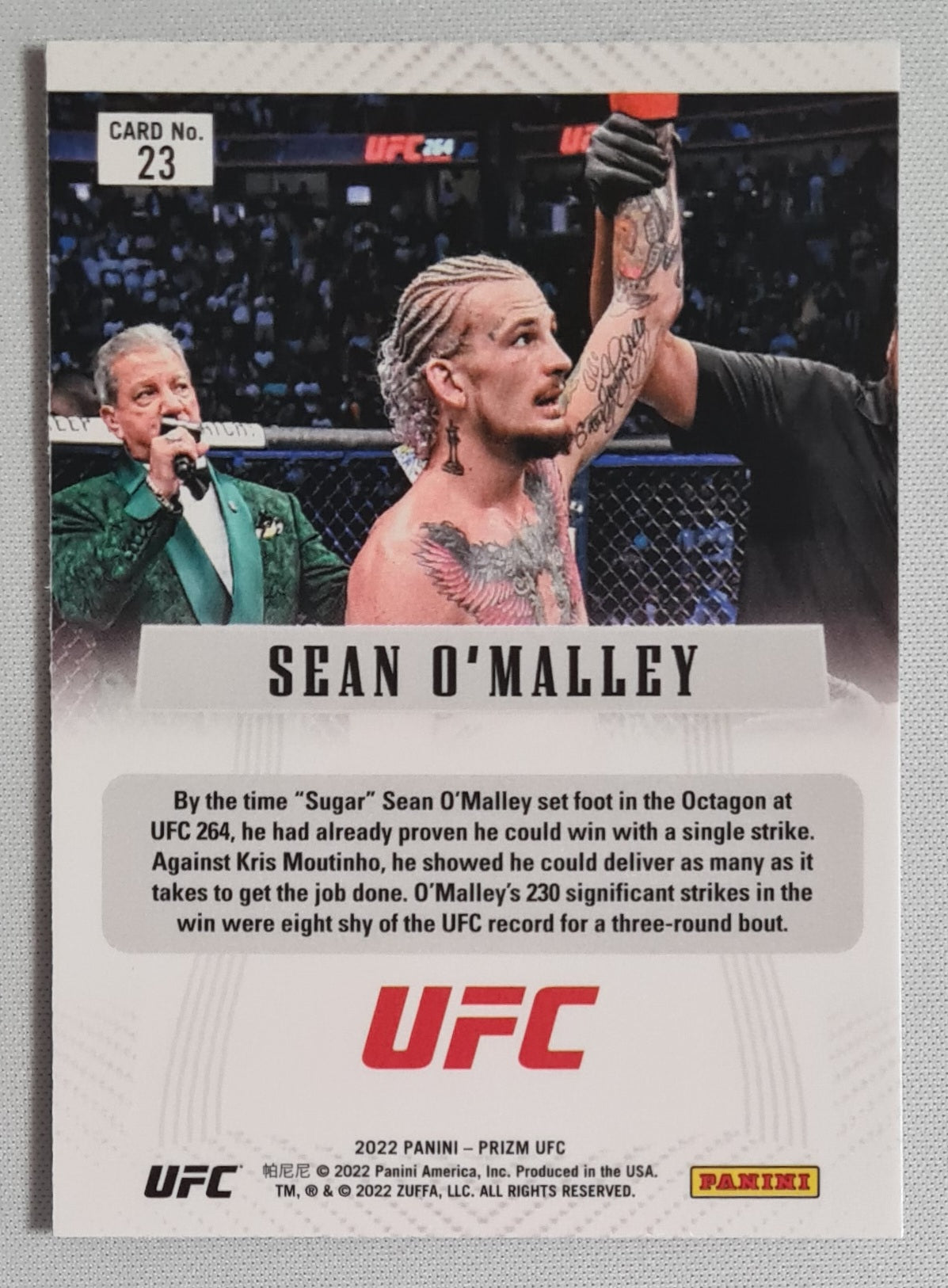 Sean O'Malley - 2022 Panini Prizm Silver #23