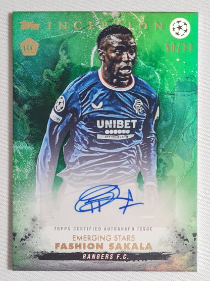 Fashion Sakala - 2023 Topps Inception Green (RC) /99 Auto