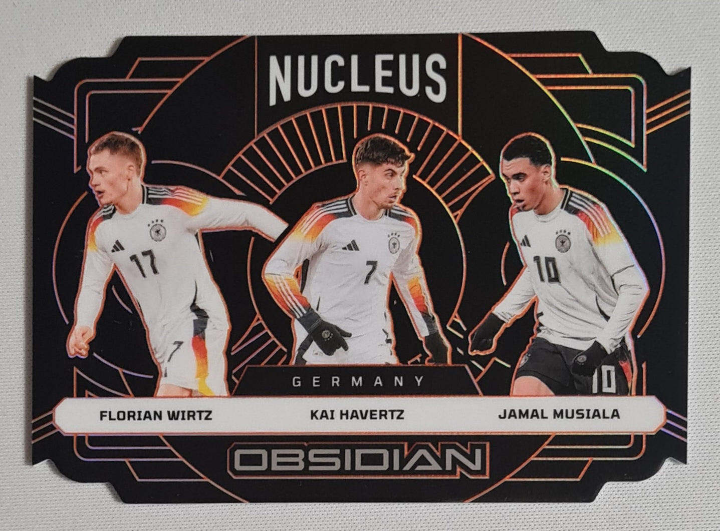 Wirtz Havertz Musiala - 2024-25 Panini Obsidian Nucleus Germany /75 #12