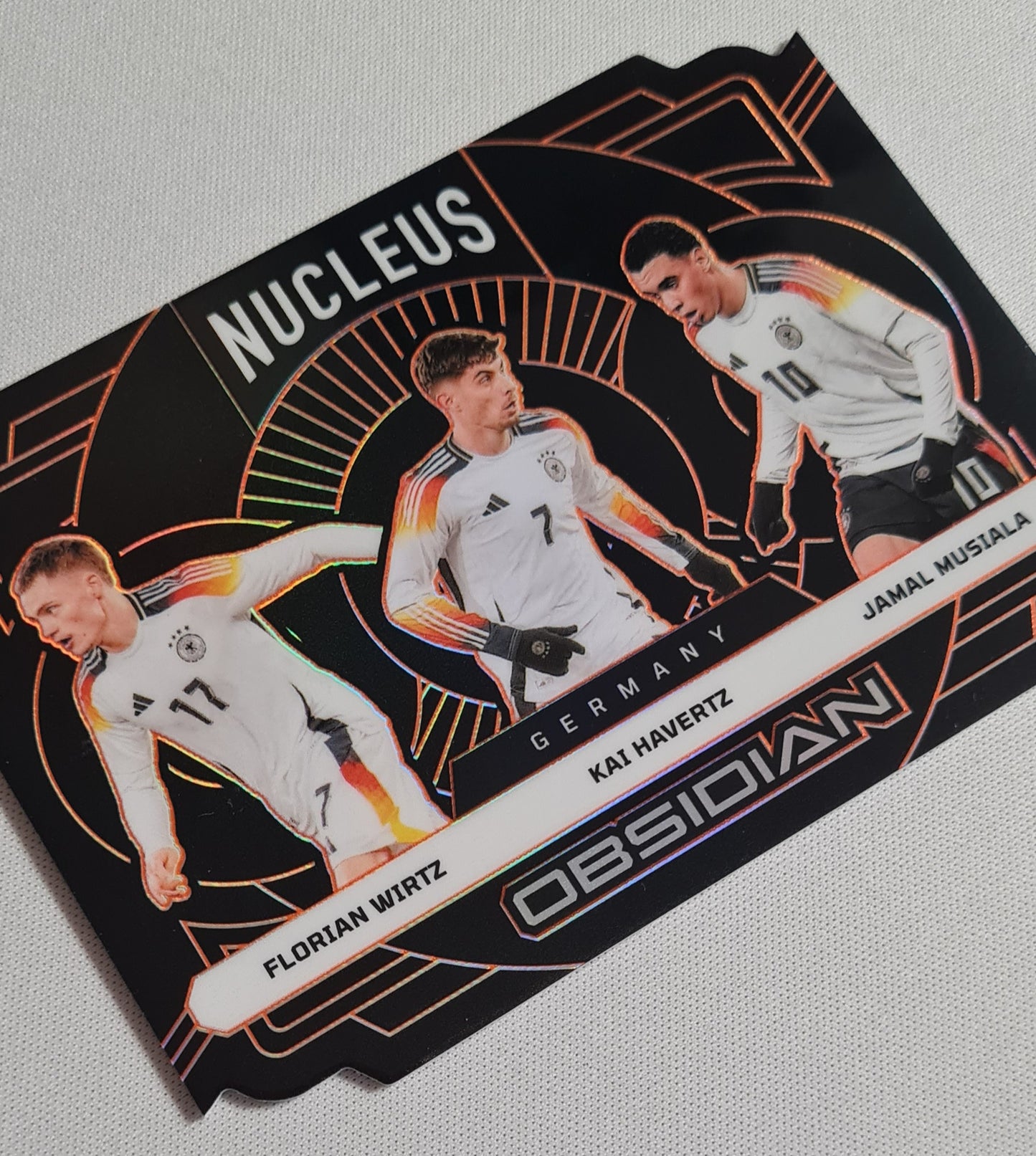 Wirtz Havertz Musiala - 2024-25 Panini Obsidian Nucleus Germany /75 #12