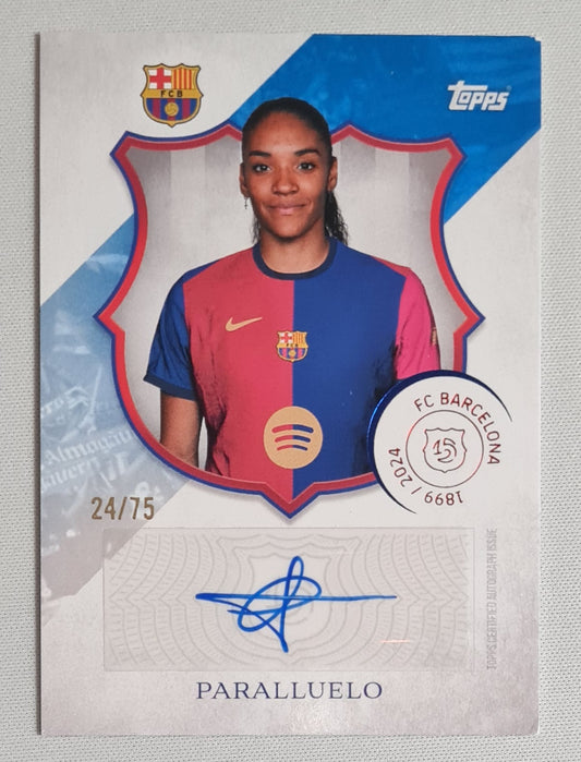 Paralluelo - 2025 Topps FC Barcelona 125 Legacy /75 Auto #LA-SP