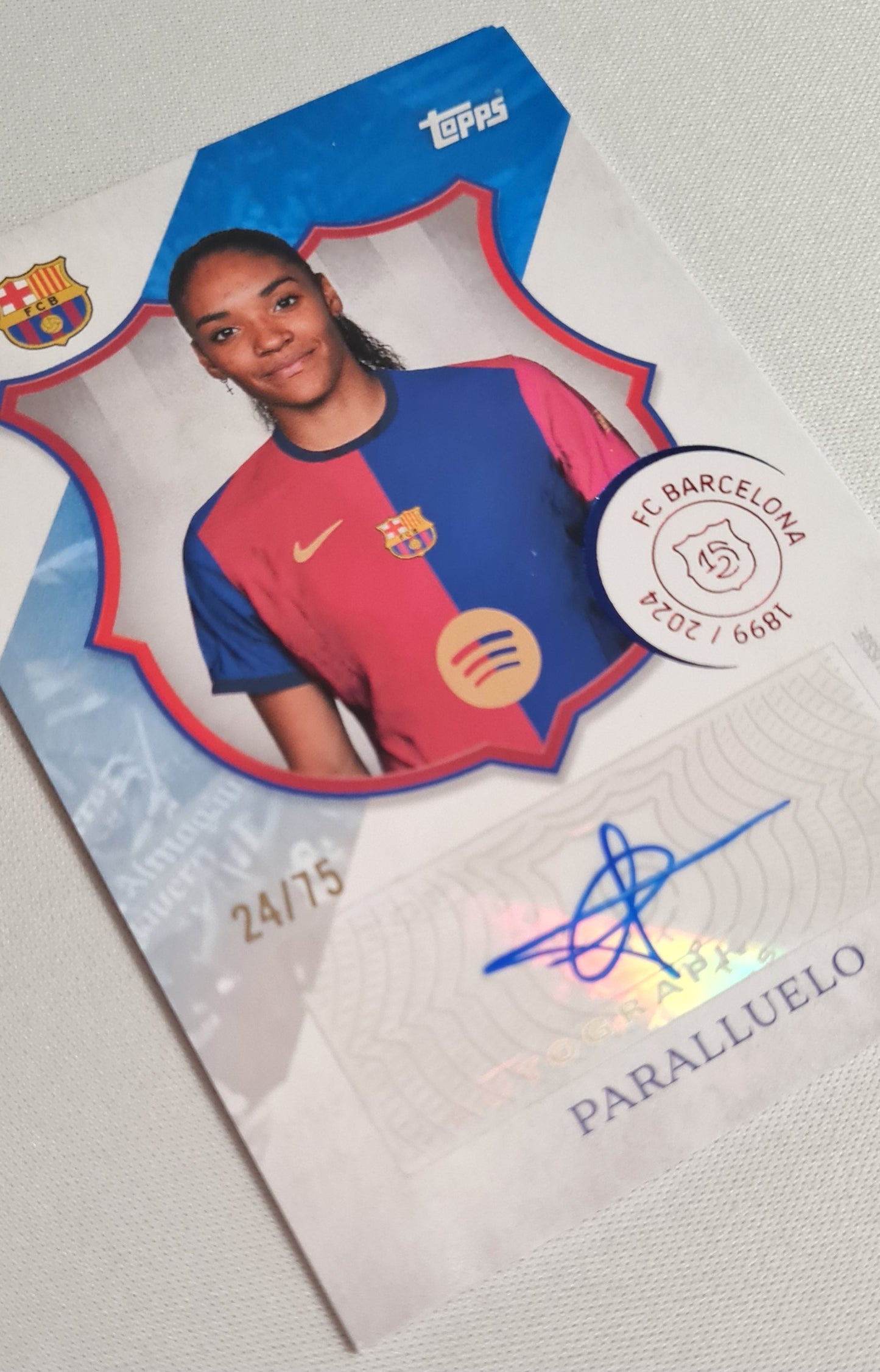 Paralluelo - 2025 Topps FC Barcelona 125 Legacy /75 Auto #LA-SP