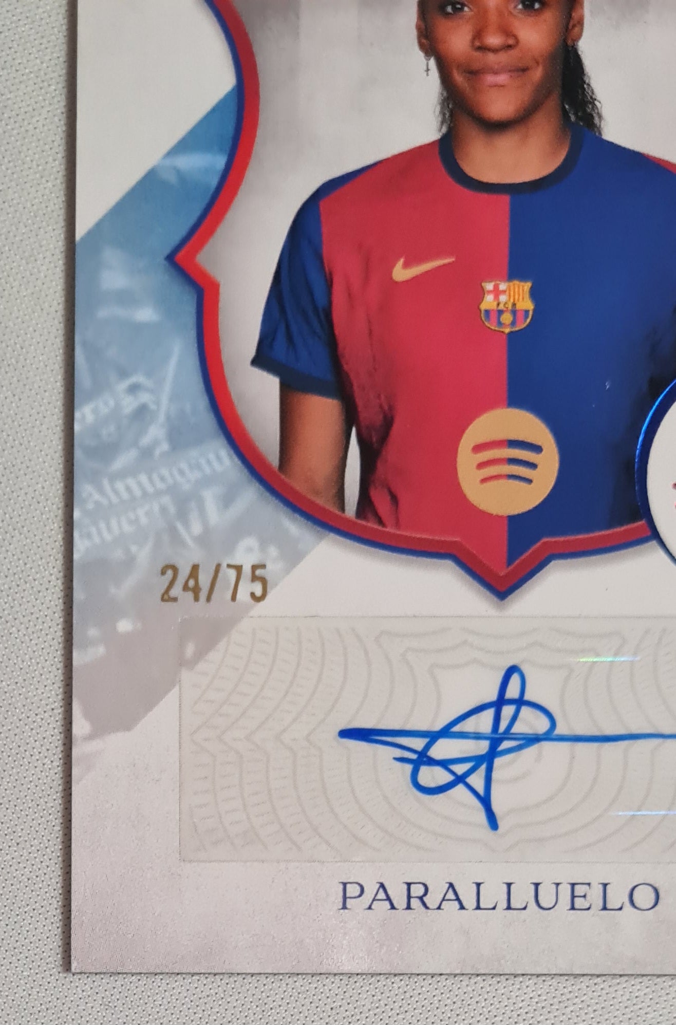 Paralluelo - 2025 Topps FC Barcelona 125 Legacy /75 Auto #LA-SP