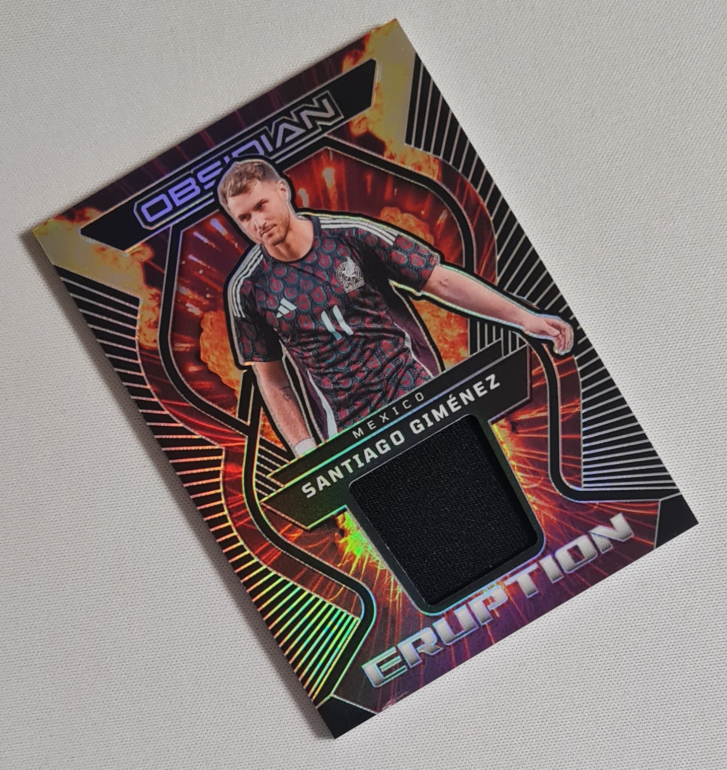 Santiago Gimenz - 2023-24 Panini Obsidian Eruption /199 Patch #ER-SG