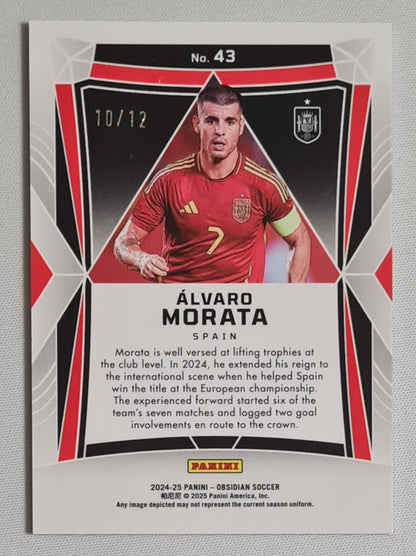 Alvaro Morata - 2024-25 Panini Obsidian /12 #43