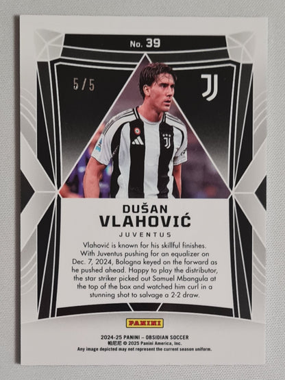 Dusan Vlahovic - 2024-25 Panini Obsidian /5 #39