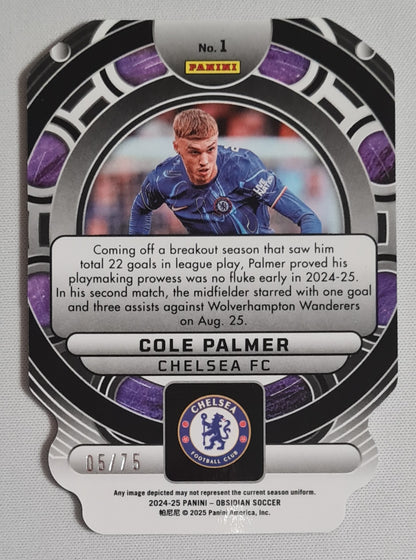 Cole Palmer - 2024-25 Panini Obsidian Orbital /75 #1