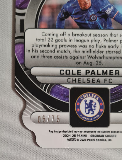 Cole Palmer - 2024-25 Panini Obsidian Orbital /75 #1