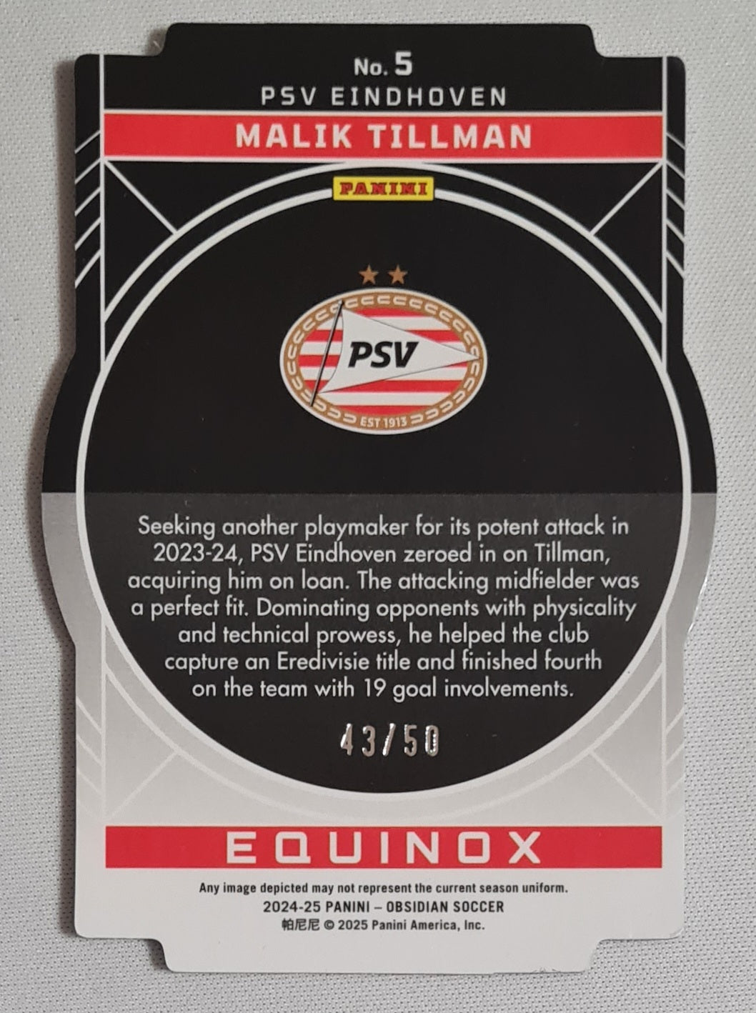 Malik Tillman - 2024-25 Panini  Equinox PSV Eindhoven/50 #5
