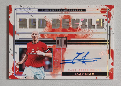 Jaap Stam - 2024-25 Panini Impeccable Red Devils /78 Auto #CH-JSM