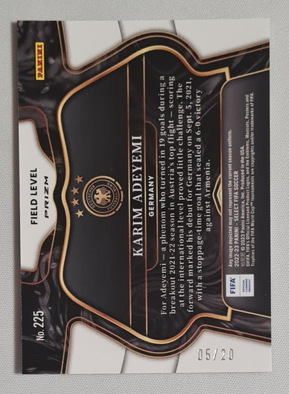 Karim Adeyemi - 2022-23 Panini Prizm Select White /20 #225