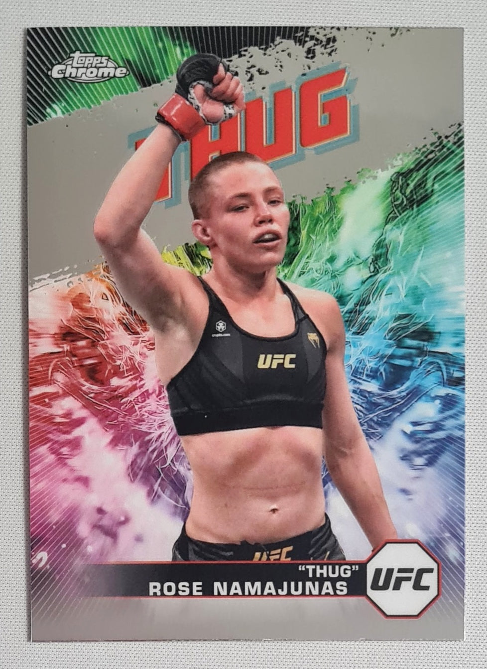 Rose Namajunas - 2024 Topps Chrome "Thug" UFC Fighter Flyweight #AKA-5