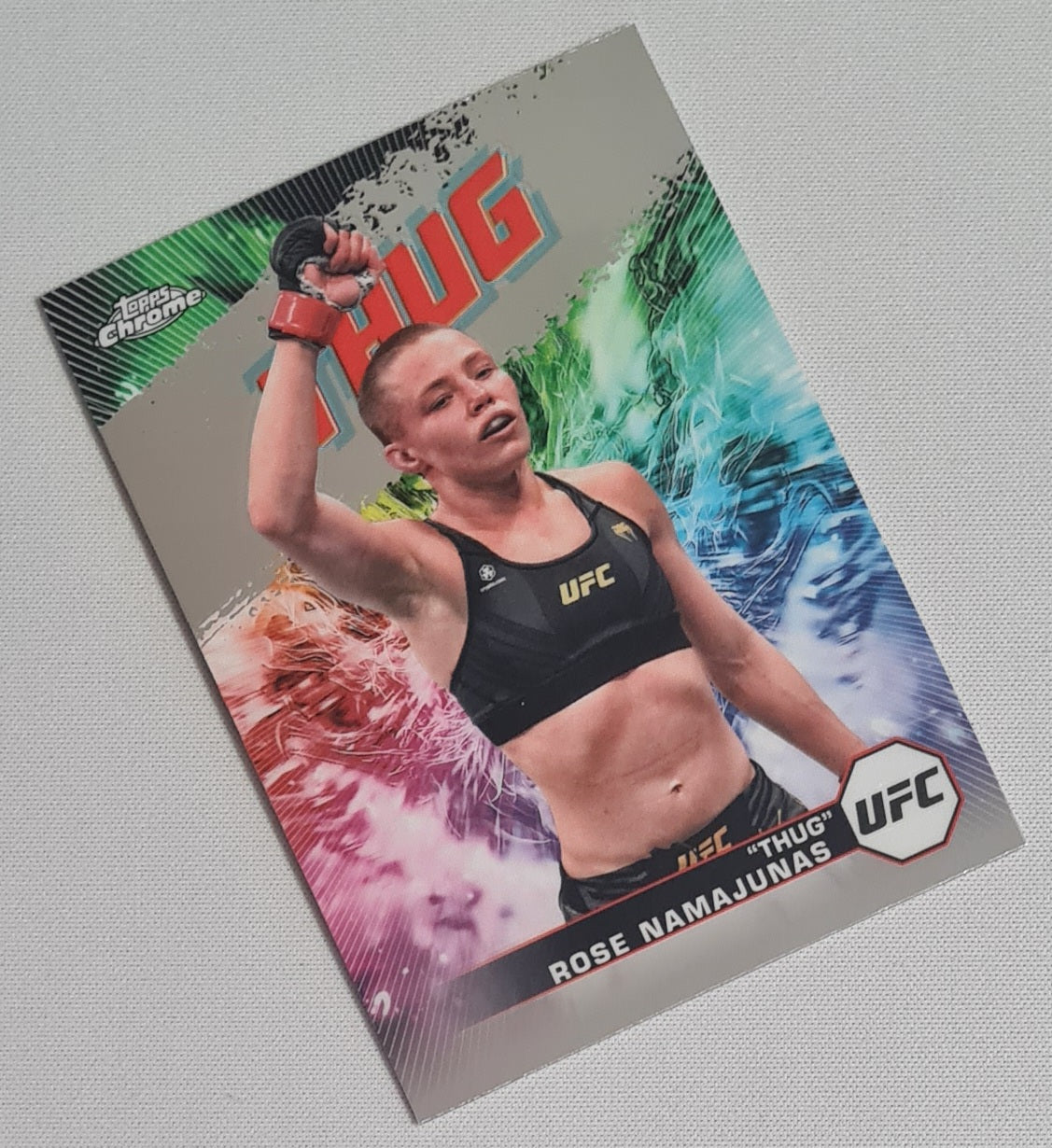 Rose Namajunas - 2024 Topps Chrome "Thug" UFC Fighter Flyweight #AKA-5
