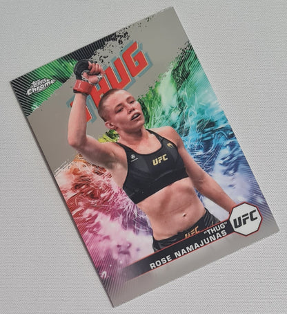 Rose Namajunas - 2024 Topps Chrome "Thug" UFC Fighter Flyweight #AKA-5