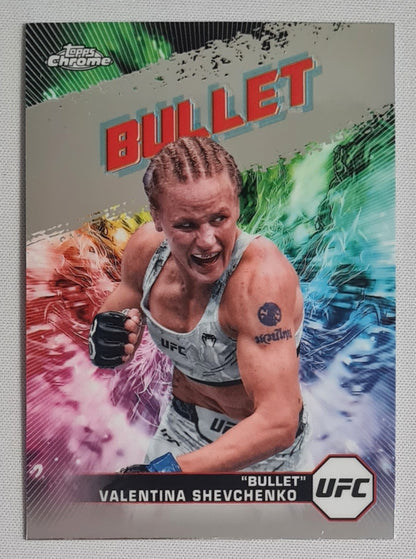 Valentina Schevchenko - 2024 Topps Chrome "Bullet" UFC Fighter Flyweight #AKA-17