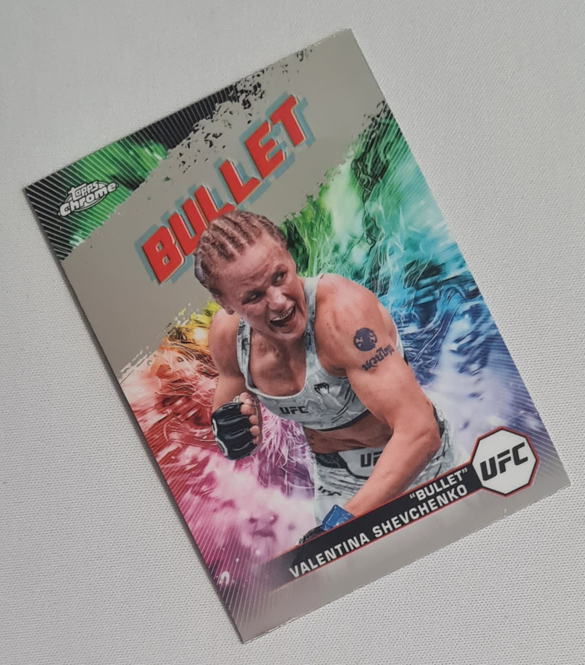 Valentina Schevchenko - 2024 Topps Chrome "Bullet" UFC Fighter Flyweight #AKA-17