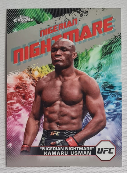Kamaru Usman - 2024 Topps Chrome "Nigerian Nightmare" UFC Fighter Welterweight #AKA-10