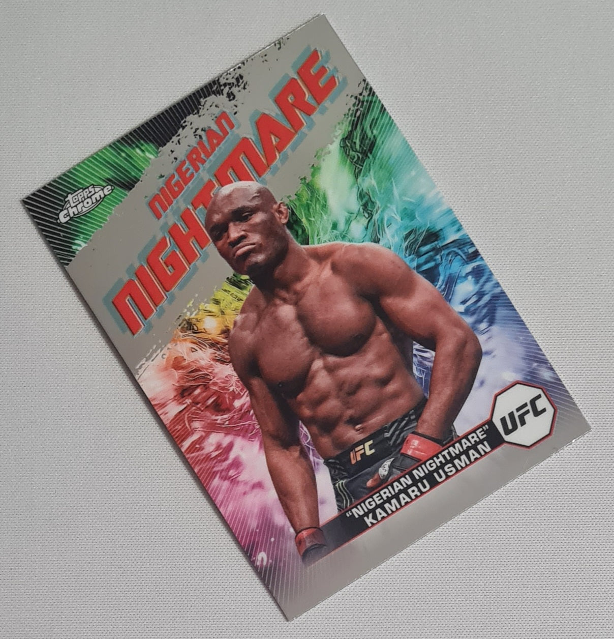 Kamaru Usman - 2024 Topps Chrome "Nigerian Nightmare" UFC Fighter Welterweight #AKA-10