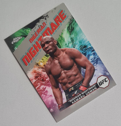 Kamaru Usman - 2024 Topps Chrome "Nigerian Nightmare" UFC Fighter Welterweight #AKA-10
