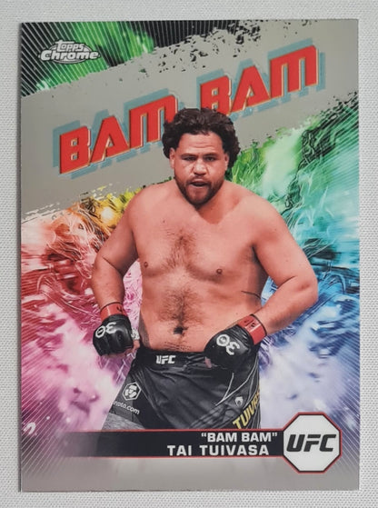 Tai Tuivasa - 2024 Topps Chrome "Bam Bam" UFC Fighter Heavyweight #AKA-18