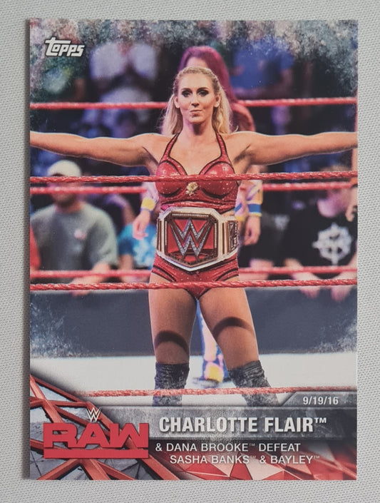 Charlotte Flair - 2017 Topps WWE Wrestling RAW #WWE-7