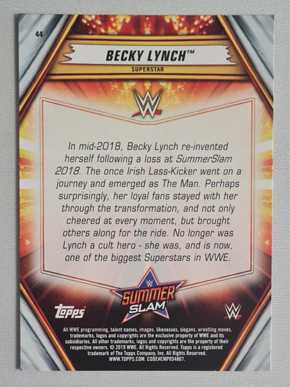 Becky Lynch - 2019 Topps WWE Wrestling SUMMERSLAM Superstar #44