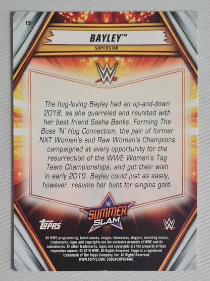 Bayley - 2019 Topps WWE Wrestling SUMMERSLAM Superstar #19