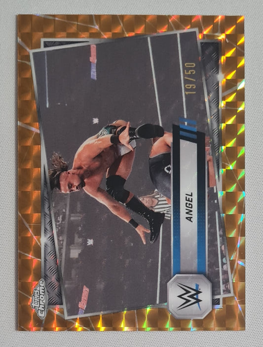 Angel - 2025 Topps Chrome WWE Wrestling SMACK DOWN #27 Gold /50