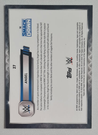 Angel - 2025 Topps Chrome WWE Wrestling SMACK DOWN #27 Gold /50