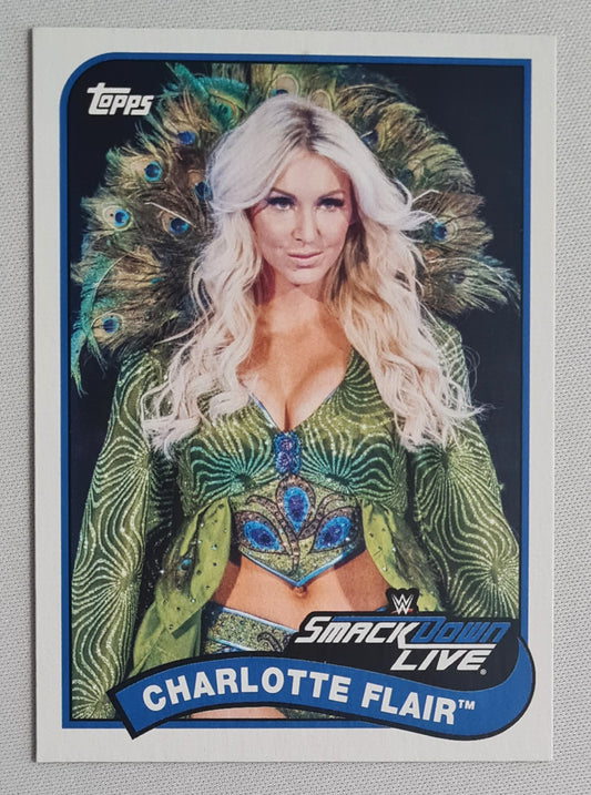 Charlote Flair - 2018 Topps WWE Wrestling SMACK DOWN Live Superstar #22