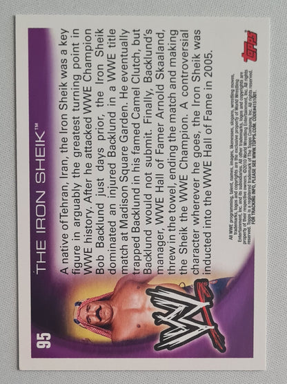 The Iron Sheik - 2010 Topps WWE Wrestling Legends #95