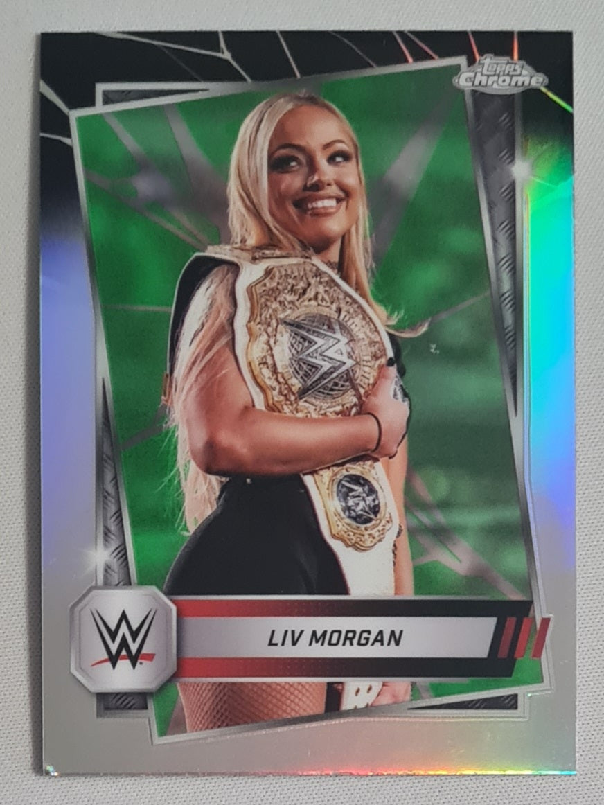 Liv Morgan - 2025 Topps Chrome WWE Wrestling RAW #146 Refractor