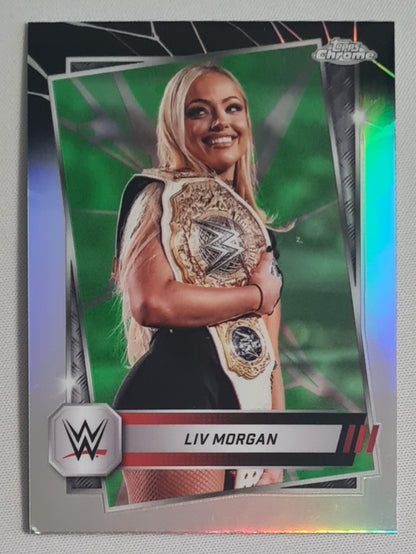 Liv Morgan - 2025 Topps Chrome WWE Wrestling RAW #146 Refractor
