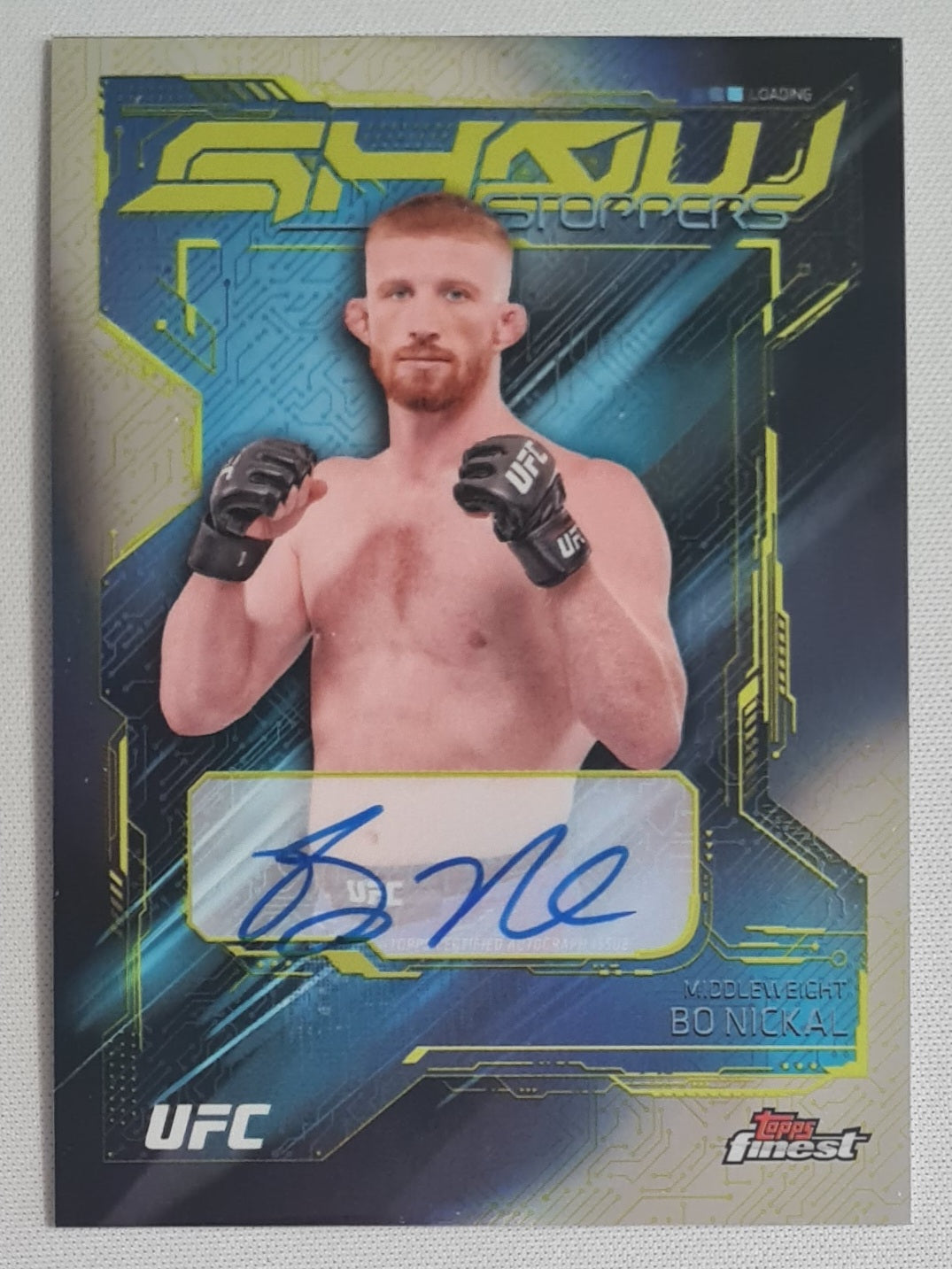 Bo Nickal - 2025 Topps Show Stoppers UFC Fighter Middleweight #SSA-BN /Auto