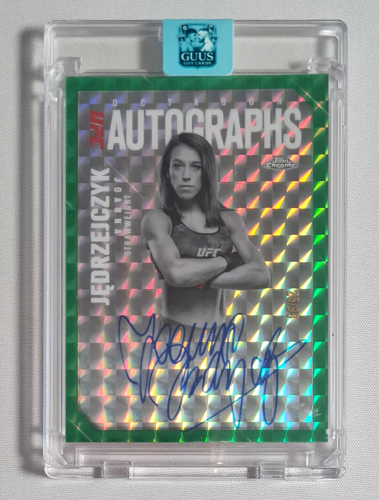 Joana Jedrzejczyk - 2025 Topps UFC Fighter Strawweight Octagon Autographs #OLA-JJ /99  / Auto