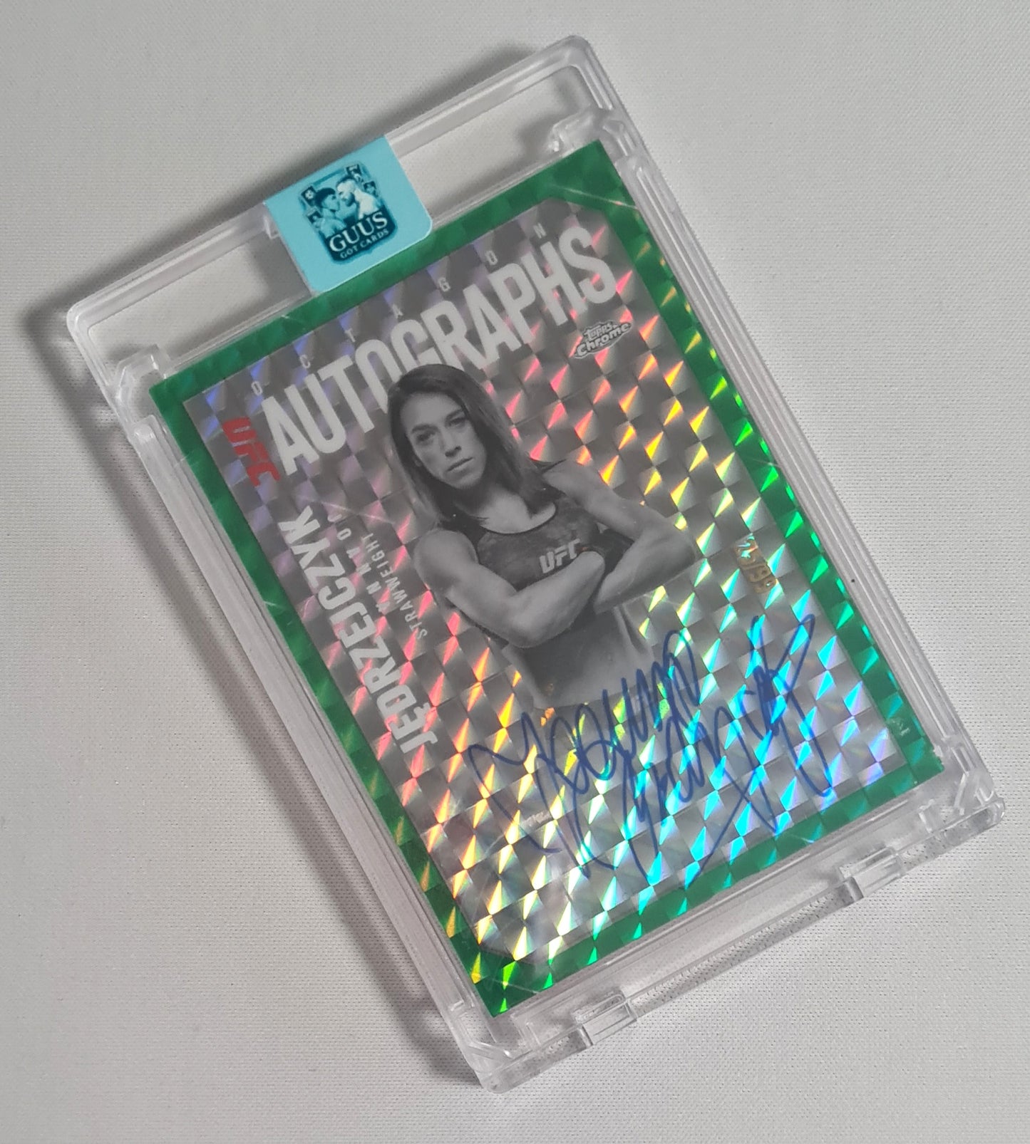 Joana Jedrzejczyk - 2025 Topps UFC Fighter Strawweight Octagon Autographs #OLA-JJ /99  / Auto