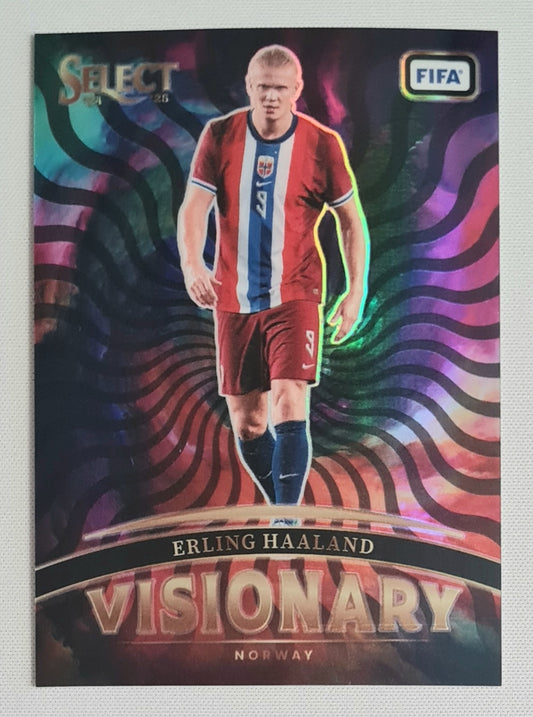 Erling Haaland - 2024/25 Panini Select FIFA Soccer Visionary National Team Norway #15 Prizm