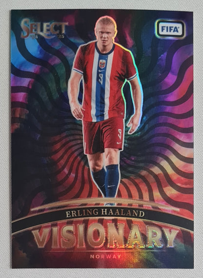 Erling Haaland - 2024/25 Panini Select FIFA Soccer Visionary National Team Norway #15 Prizm