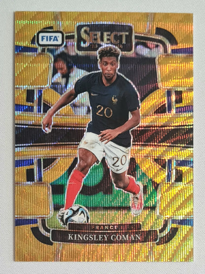 Kingsley Coman - 2023/24 Panini Select FIFA Soccer National Team France #82 Terrace Gold /10