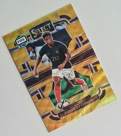 Kingsley Coman - 2023/24 Panini Select FIFA Soccer National Team France #82 Terrace Gold /10
