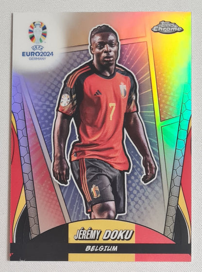 Jermey Doku - 2024 Topps Chrome Euro 2024  #18