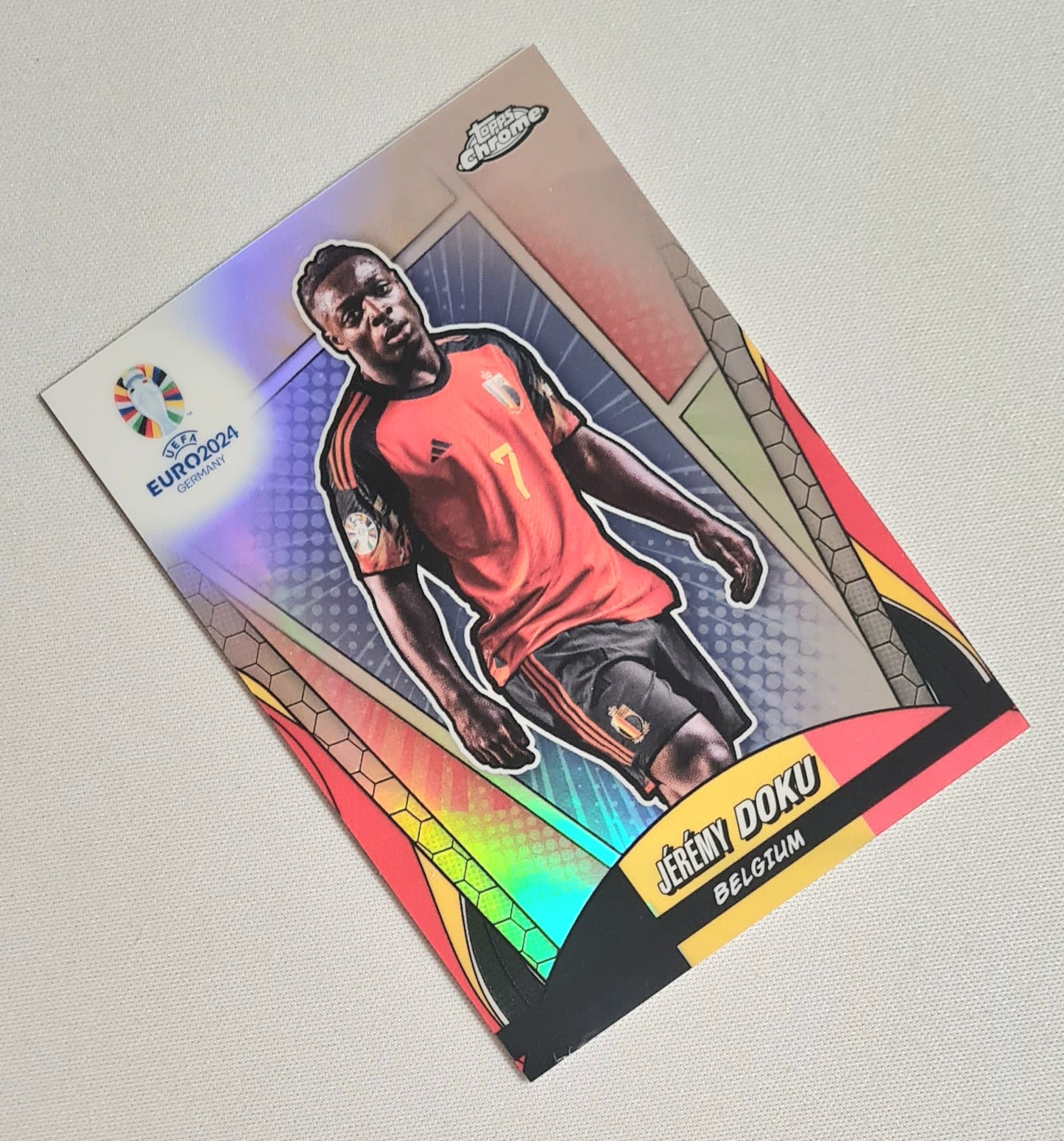 Jermey Doku - 2024 Topps Chrome Euro 2024  #18