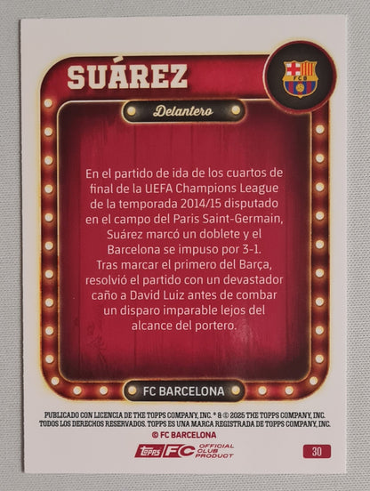 Suarez - 2025 Topps Delantero FC Barcelona #30