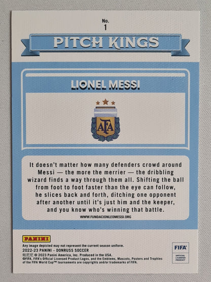 Lionel Messi - 2022-23 Panini Donruss Pitch Kings Green #1
