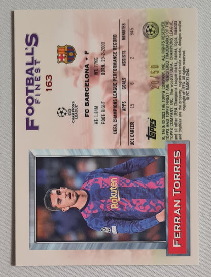Ferran Torres - 2022 Topps Football's Finest #163