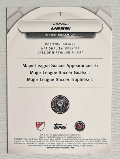 Lionel Messi - 2024 Topps Uncommon Green Inter Miami #1